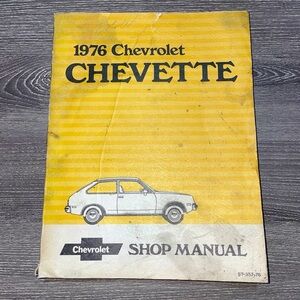 VINTAGE 1976 CHEVROLET CHEVETTE Shop Manual Book ST-357-76